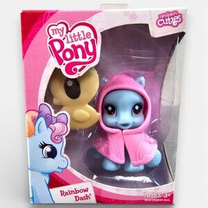 Hasbro My Little Pony Newborn Cuties Rainbow Dash Raincoat G3.5 MLP NEW 2008